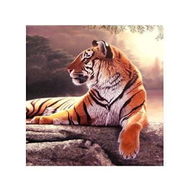 Imagem de Pietras de Diamante Redondas 5D DIY para Decoração Parede Residencial com Lona Resina Caneta Adesiva Bandeja e Conjunto Ferramentas