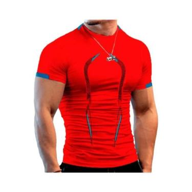 Imagem de Camiseta Masculina De Secagem Rápida E Respirável Para Academia, Roupa
