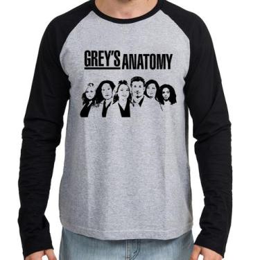 Imagem de Camiseta Manga Longa blusa Grey's Anatomy Personagens - Empório Dutra,
