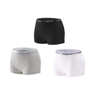 Imagem de Calcinhas Esportivas Femininas De Algodão Sem Costura 3 Peças Cores Só