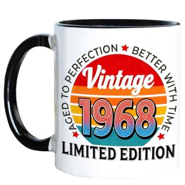 Imagem de Vintage 1968 Presentes de aniversário de 58 anos para ela, decoração de aniversário de 58 anos, caneca de café, presente de 58 anos para homem, mulher, mãe, pai, esposa, tia, irmã, pais, avó, xícara