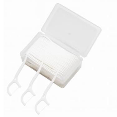 Imagem de Kit Fio Dental Portátil Com Hastes 2 Em 1 Ccom Estojo Higiene Bucal 60 Unidades Linha Premium