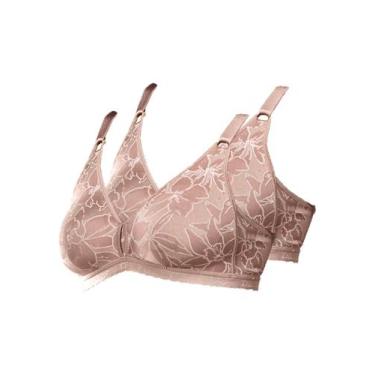 Imagem de Kit com 2 Sutiãs Sustentação Olimpo Anizete Demillus 61741 Taça B, Beg