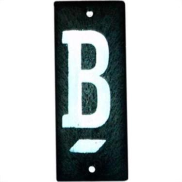Imagem de Letra Retangular Pvc ''B'' Caiado - Kit C/25