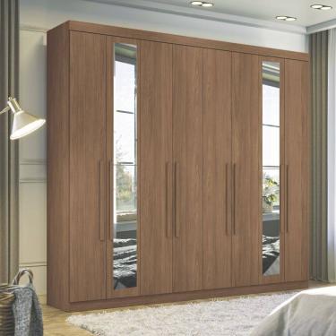 Imagem de Guarda Roupa Casal com Espelho 8 Portas Master New 8.4 Santos Andira