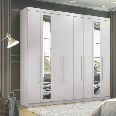 Imagem de Guarda Roupa Casal com Espelho 8 Portas Master New 8.4 Santos Andira
