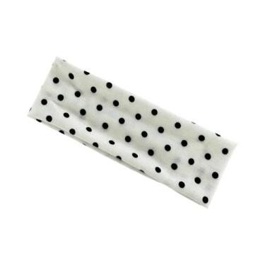 Imagem de Faixa De Cabelo De Yoga Com Estampa De Poá, Elástica, Absorvente De Su