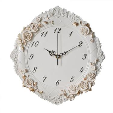 Imagem de Relógio de parede europeu moderno relógio de parede sala de estar relógio artístico casa sala de estar quarto relógio de resina de alta qualidade relógio de quartzo relógio de escritório relógio de