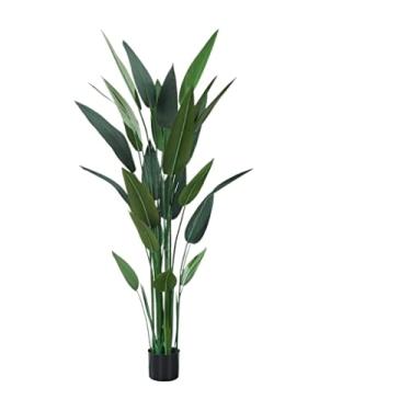 Imagem de Plantas falsas artificial simulação árvore vaso chão bonsai plantas artificiais em vaso casa sala de estar jardim decoração árvore artificial plantas artificiais interior ao ar livre, 140 cm