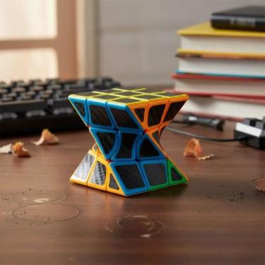 Imagem de Cubo Mágico Torcido Preto Antistress Profissional Cubotec REF:290-2 - 