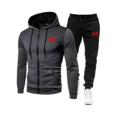 Imagem de Conjunto De Treino Masculino De Inverno 2025: Moletom Moderno E Calça 