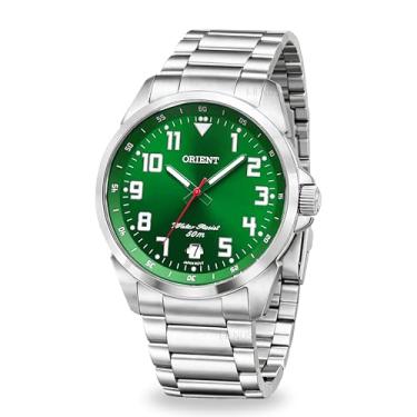 Imagem de Relógio Orient Masculino Analógico De Pulso Prateado Quartz Em Aço Inoxidável Casual Brilha No Escuro Calendário Prova D'água 50 Metros Original