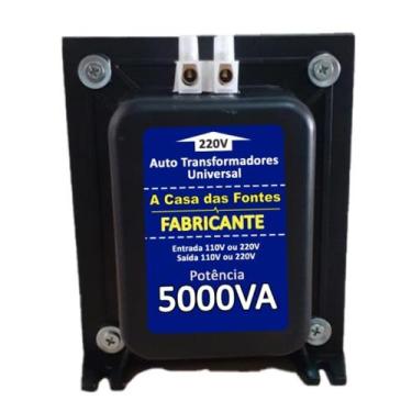 Imagem de Auto Transformador 5.000 VA- Bivolt -110 P/ 220 ou 220 p/ 110 Conector