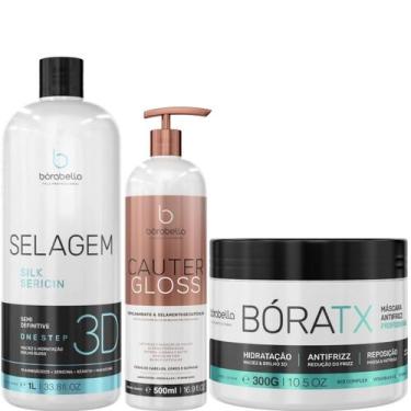 Imagem de Borabella Selagem 3D 1L + Cauter Gloss 500ml + Bóratx 300g