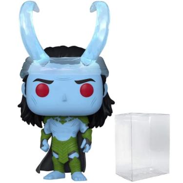 Imagem de Marvel: What If? – Boneco Funko Pop! de vinil Frost Giant Loki (combinado com capa protetora Pop Box compatível)