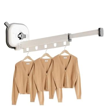 Imagem de Varal de Roupa | Gancho de Retrátil e Dobrável | Secador de Roupa - Para Varanda Hotel Dormitório Apartamento e Interior