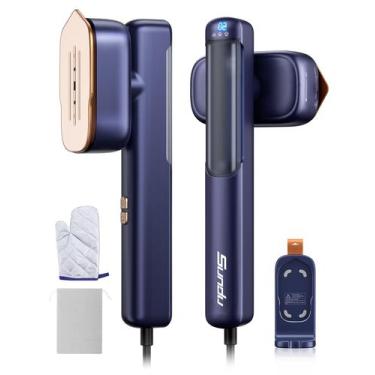 Imagem de Ferro a Vapor para Roupas, Vaporizador Portátil 2 em 1 para Viagem, 20