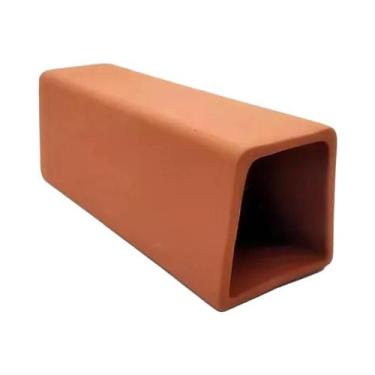 Imagem de Decoração De Cerâmica Para Aquário: Abrigo Cilíndrico Para Peixes E Ca