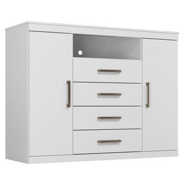 Imagem de Comoda Havana Master Branco Brilho - Santos Andirá