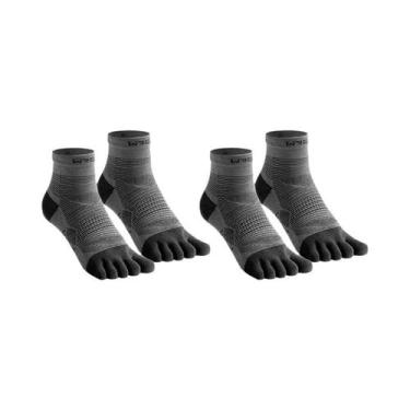 Imagem de Meias De Corrida Masculinas COOLMAX De Cinco Dedos, Respiráveis, De Se