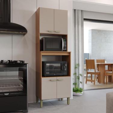 Imagem de Torre Quente Modulada Para Forno Fidelitá Mariana 65cm 4 Portas Freijó/camurça