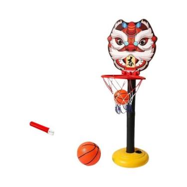 Imagem de Mini Aro De Basquete Ajustável Para Crianças, Brinquedo Para Uso Inter