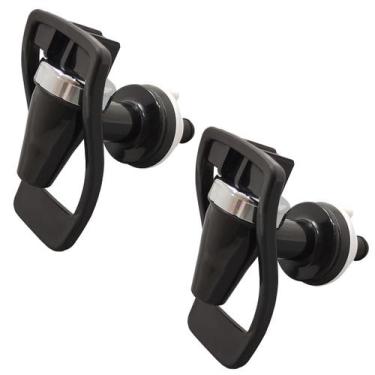 Imagem de 2 Torneiras de Alavanca Preta e Cromada P/ Uso em Bebedouros - Lazário