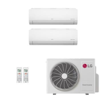 Imagem de Ar-Condicionado Multi Split Inverter LG 30.000 (1x Evap HW 9.000 + 1x Evap HW 24.000) Só Frio 220V