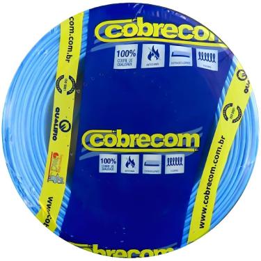 Imagem de Cabo Flexicom de Cobre 2,5mm 750 Volts Azul com 100 Metros 382370 Cobrecom Cabo Flexicom Azul De