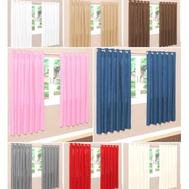Imagem de cortina para quarto cores variadas 2,00m x 1,70m perciana  cozinha lux
