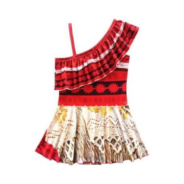 Imagem de Vestido Infantil de Princesa Moana - Fantasia para Festa e Cosplay, 14