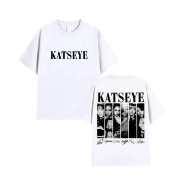 Imagem de Camisetas Gráficas Katseye De Estilo Coreano Vintage, Tamanho Grande, 