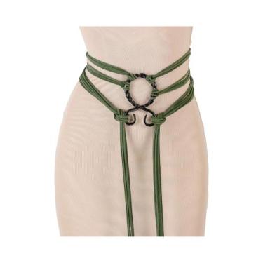 Imagem de Cinto Ajustável Feminino Viking Nórdico De Bruxa, Acessório De Fantasi