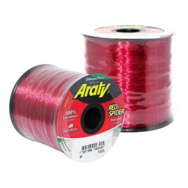 Imagem de Linha de Monofilamento Araty Red Spider - Vários Tamanhos e Espessuras