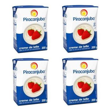 Imagem de Creme De Leite Leve Piracanjuba 200g - Kit Com 4 Unidades