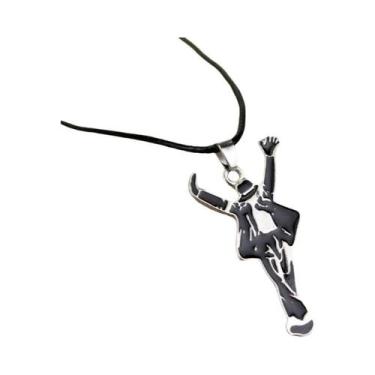 Imagem de Colar Unissex Michael Jackson BAD Rock Roll Punk Com Pingente Clássico