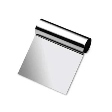Imagem de Raspador Espátula em Aço Inox com Cabo Circular 12cm Solrac, Prata, 12