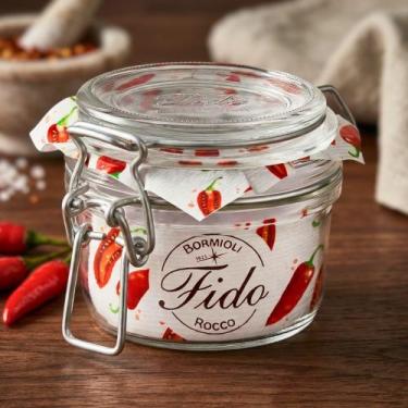 Imagem de Pote de Vidro com Tampa Hermética 125ml Bormioli Rocco Fido Sobremesas