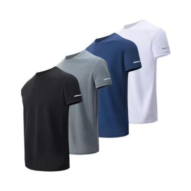 Imagem de Camiseta Fitness Masculina plus Size De Secagem Rápida Com Estampa, Ma