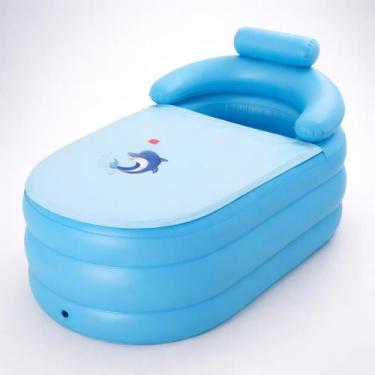 Imagem de Banheira Inflável Portátil Térmica Dobrável com Encosto Adulto - Genér