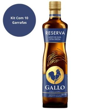 Imagem de Azeite De Oliva Extra Virgem Reserva Gallo 500ml Kit Com 10
