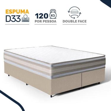 Imagem de Cama Box com Colchão de Espuma D33 Double Face Territory Hellen Queen 158cm