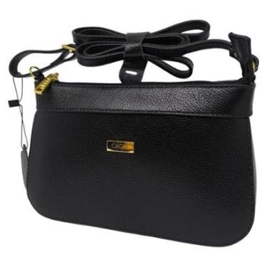 Imagem de Bolsa Feminina Tira de Transversal Fecho Pratico Couro Cacci-Feminino