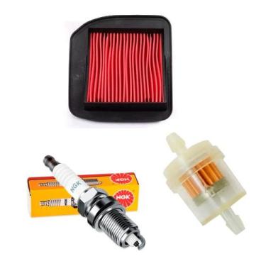 Imagem de Kit Revisão Vela Ngk E Filtros titan 2000/2004 fan125 ate 08