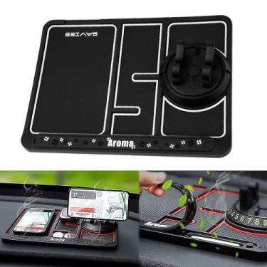 Imagem de Suporte de telefone GPS para painel de carro luminoso de 360 antiderra