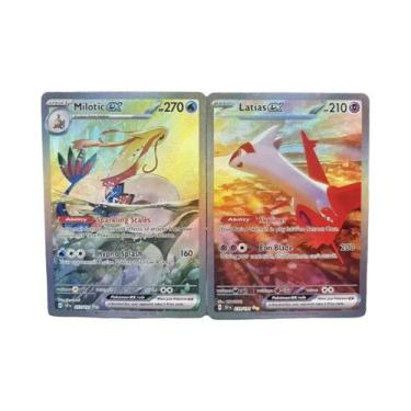 Imagem de Cartas PTCG Psyduck Salamence Crobat Mewtwo DIY EN - Jogo Clássico Fei