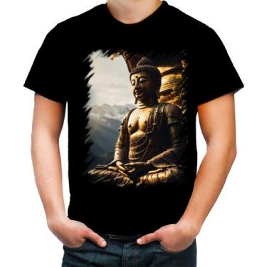 Imagem de Camiseta Colorida Estátua de Buda Iluminado Religião 6 - Kasubeck Stor