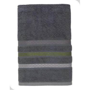 Imagem de Toalha de Banho Cinza 100% Algodão 070x140 cm Teka Comfort Touch