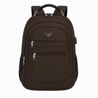 Imagem de Mochila Cabo De Aço Masculina Grande Reforçada USB Externo - Sem marca