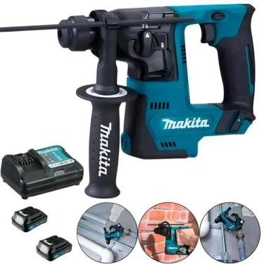 Imagem de Martelete Makita 2 Baterias 12v Rotativo Rompedor Hr140dz 110v 220v, A